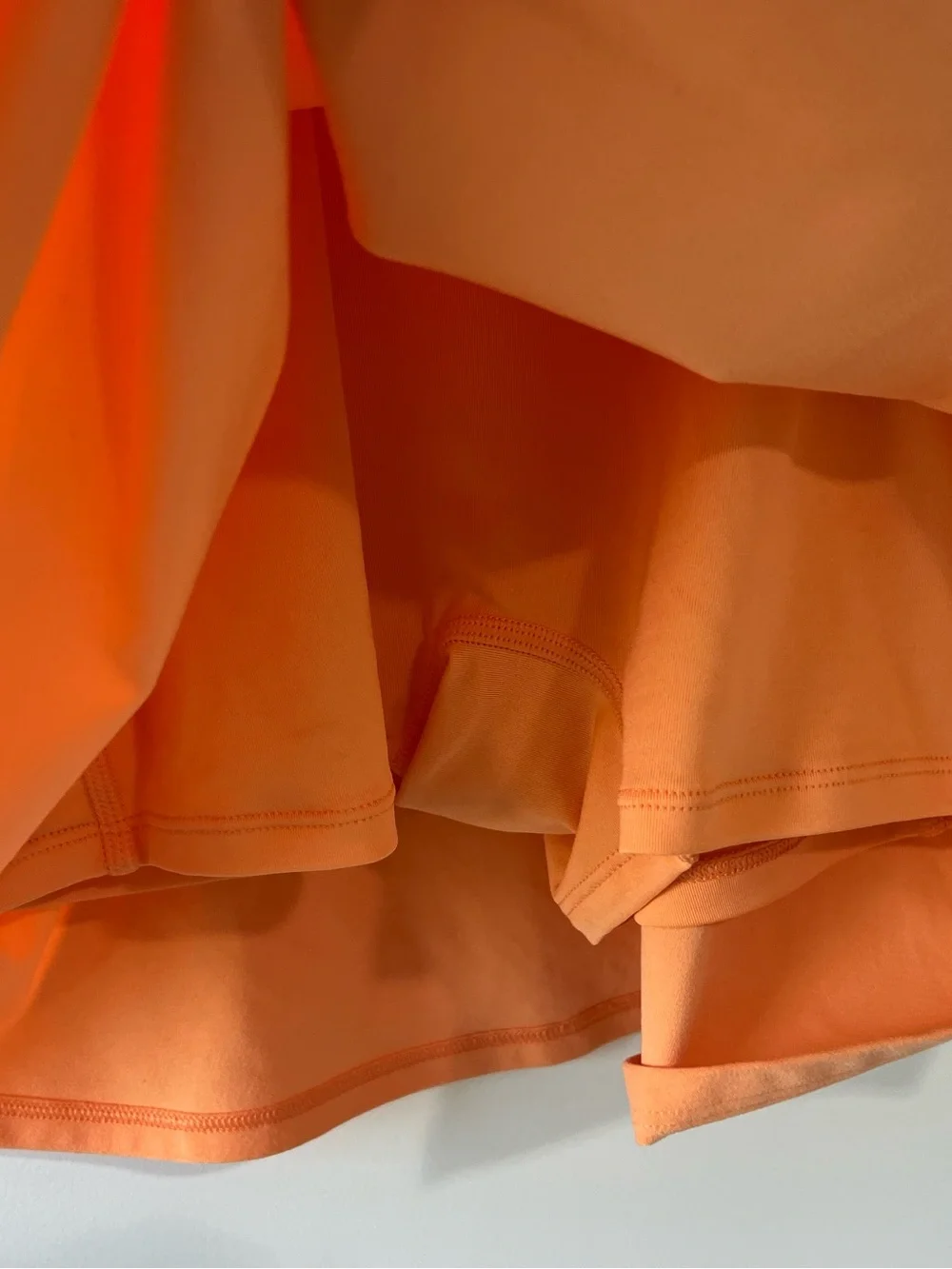 Alo Yoga Alosoft Courtside Tennis Dress Skort Cantaloupe Peach Orange Sz Large